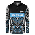 World Cricket Custom New Zealand Button Sweatshirt Kia kaha nga Potae Pango