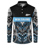 World Cricket Custom New Zealand Button Sweatshirt Kia kaha nga Potae Pango