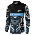 World Cricket Custom New Zealand Button Sweatshirt Kia kaha nga Potae Pango