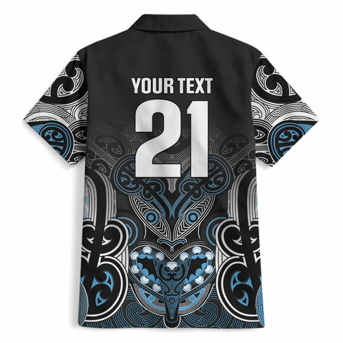 World Cricket Custom New Zealand Hawaiian Shirt Kia kaha nga Potae Pango