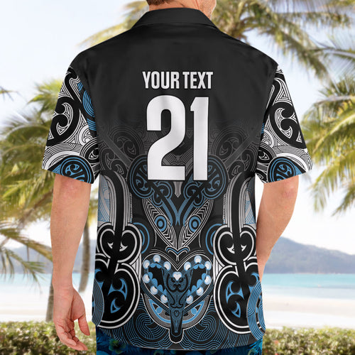World Cricket Custom New Zealand Hawaiian Shirt Kia kaha nga Potae Pango