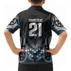 World Cricket Custom New Zealand Hawaiian Shirt Kia kaha nga Potae Pango