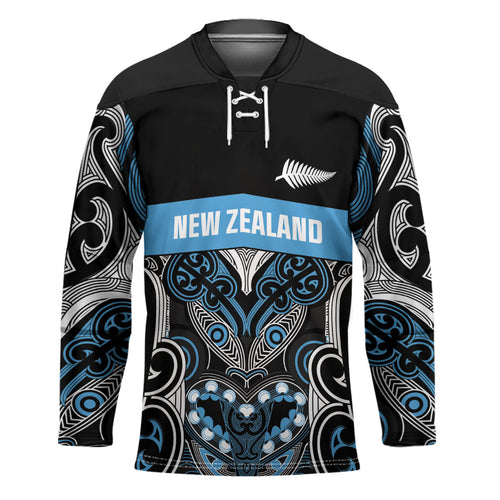 World Cricket Custom New Zealand Hockey Jersey Kia kaha nga Potae Pango
