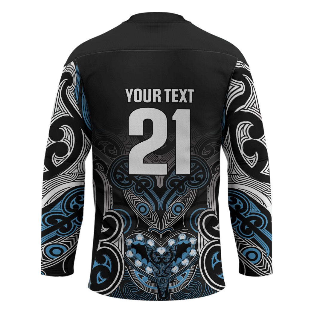 World Cricket Custom New Zealand Hockey Jersey Kia kaha nga Potae Pango