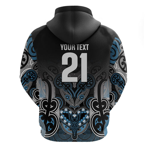 World Cricket Custom New Zealand Hoodie Kia kaha nga Potae Pango