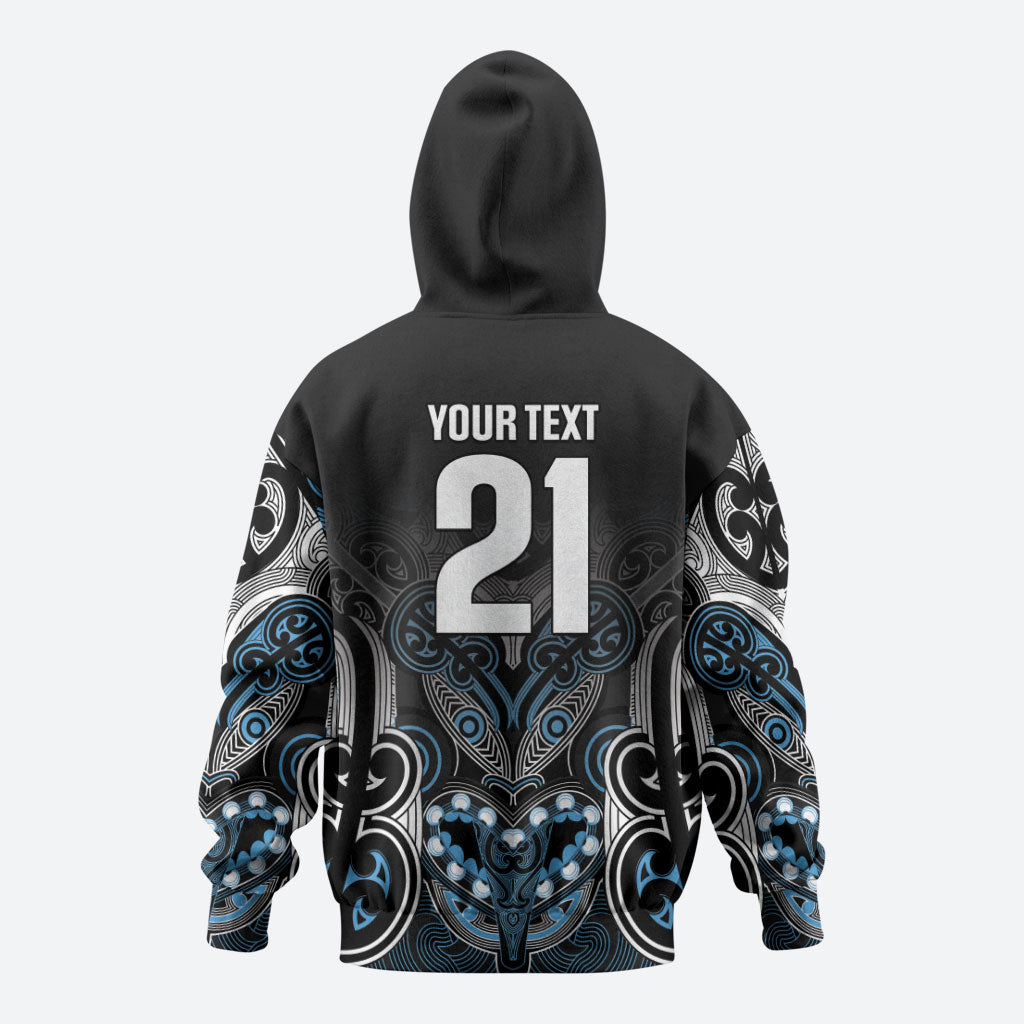 World Cricket Custom New Zealand Hoodie Kia kaha nga Potae Pango