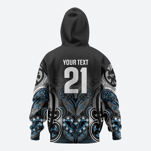 World Cricket Custom New Zealand Hoodie Kia kaha nga Potae Pango