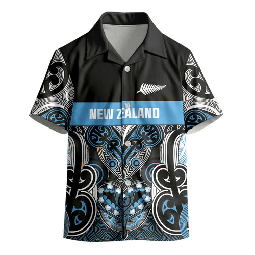 World Cricket Custom New Zealand Kid Hawaiian Shirt Kia kaha nga Potae Pango