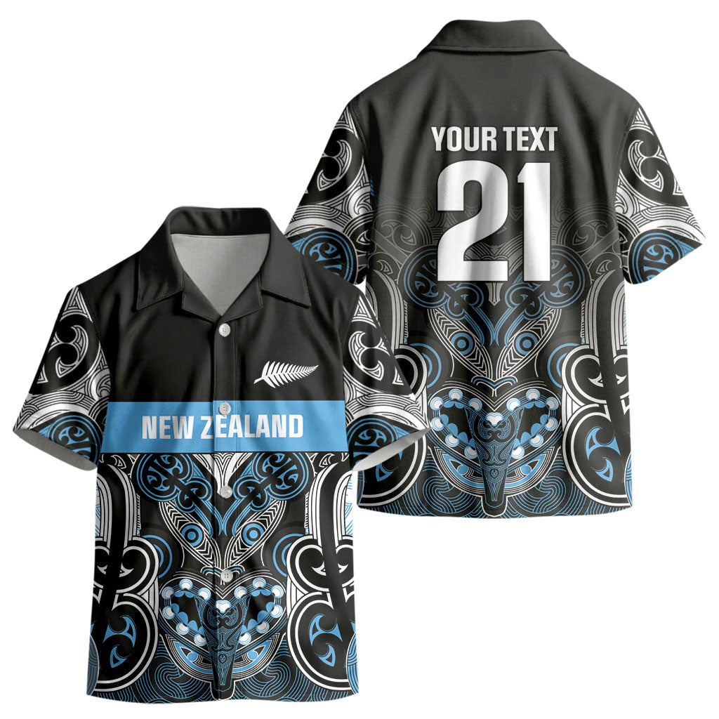 World Cricket Custom New Zealand Kid Hawaiian Shirt Kia kaha nga Potae Pango