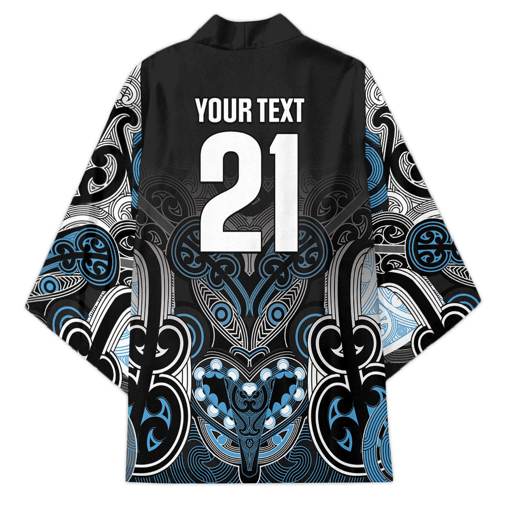 World Cricket Custom New Zealand Kimono Kia kaha nga Potae Pango