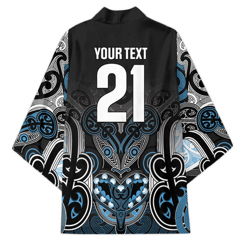 World Cricket Custom New Zealand Kimono Kia kaha nga Potae Pango