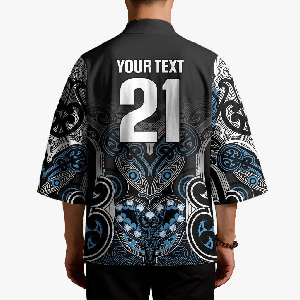 World Cricket Custom New Zealand Kimono Kia kaha nga Potae Pango