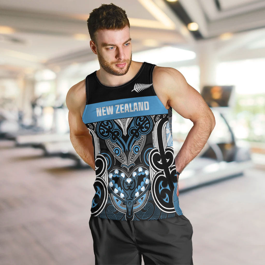 World Cricket Custom New Zealand Men Tank Top Kia kaha nga Potae Pango