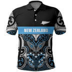 World Cricket Custom New Zealand Polo Shirt Kia kaha nga Potae Pango