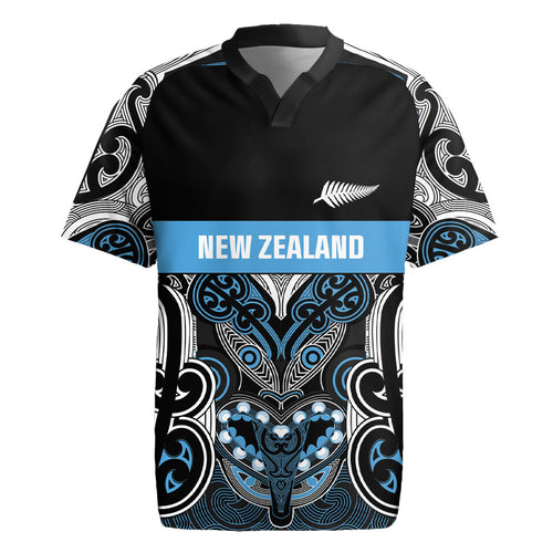World Cricket Custom New Zealand Rugby Jersey Kia kaha nga Potae Pango