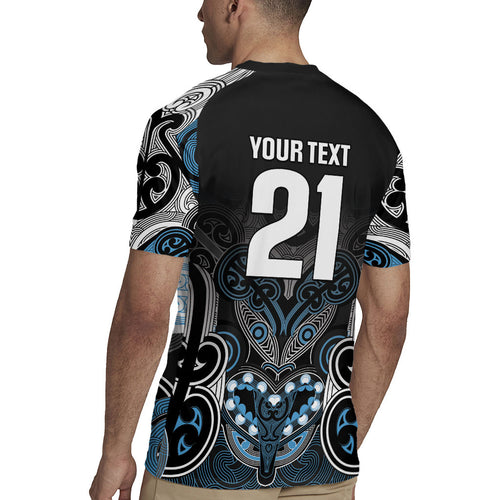World Cricket Custom New Zealand Rugby Jersey Kia kaha nga Potae Pango