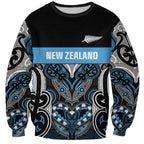 World Cricket Custom New Zealand Sweatshirt Kia kaha nga Potae Pango
