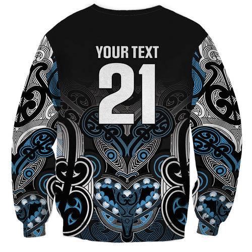World Cricket Custom New Zealand Sweatshirt Kia kaha nga Potae Pango