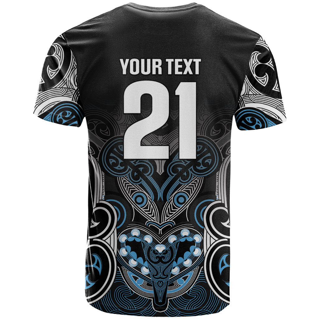 World Cricket Custom New Zealand T Shirt Kia kaha nga Potae Pango