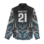 World Cricket Custom New Zealand Women Casual Shirt Kia kaha nga Potae Pango