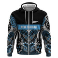 World Cricket Custom New Zealand Zip Hoodie Kia kaha nga Potae Pango