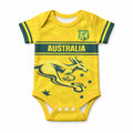 World Cricket Custom Australia Baby Onesie Aussie! Aussie! Oi! Oi! Oi!