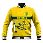 World Cricket Custom Australia Baseball Jacket Aussie! Aussie! Oi! Oi! Oi!
