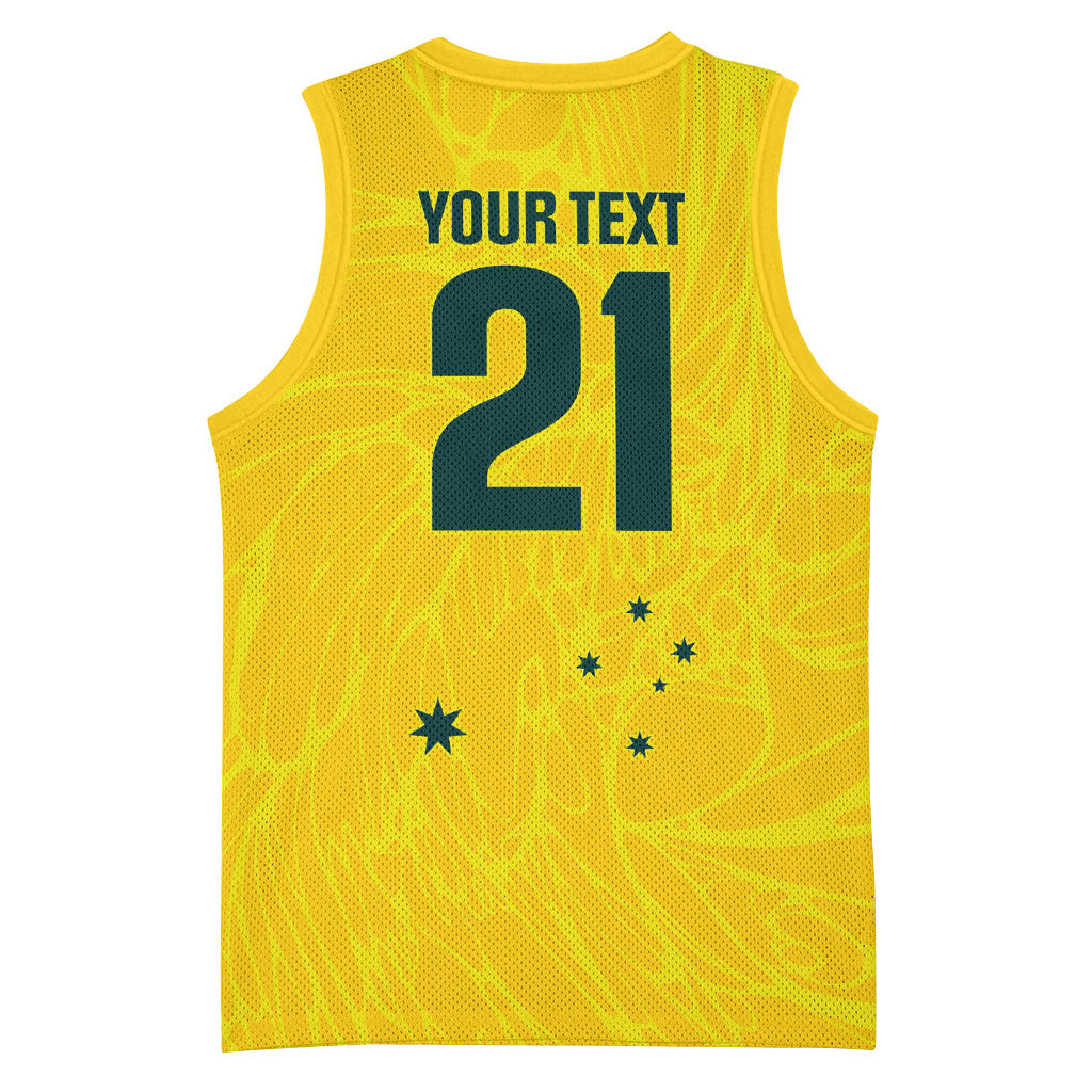 World Cricket Custom Australia Basketball Jersey Aussie! Aussie! Oi! Oi! Oi!