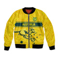World Cricket Custom Australia Bomber Jacket Aussie! Aussie! Oi! Oi! Oi!
