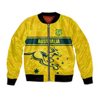 World Cricket Custom Australia Bomber Jacket Aussie! Aussie! Oi! Oi! Oi!