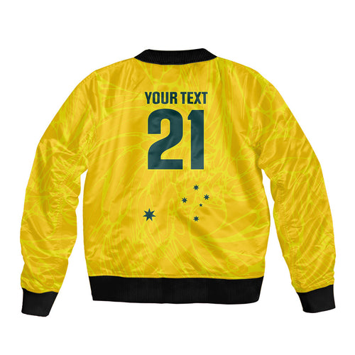 World Cricket Custom Australia Bomber Jacket Aussie! Aussie! Oi! Oi! Oi!