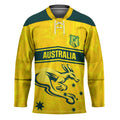World Cricket Custom Australia Hockey Jersey Aussie! Aussie! Oi! Oi! Oi!