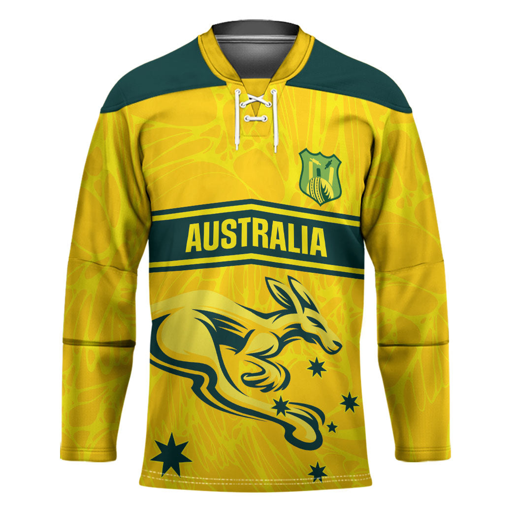 World Cricket Custom Australia Hockey Jersey Aussie! Aussie! Oi! Oi! Oi!