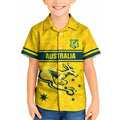 World Cricket Custom Australia Kid Hawaiian Shirt Aussie! Aussie! Oi! Oi! Oi!