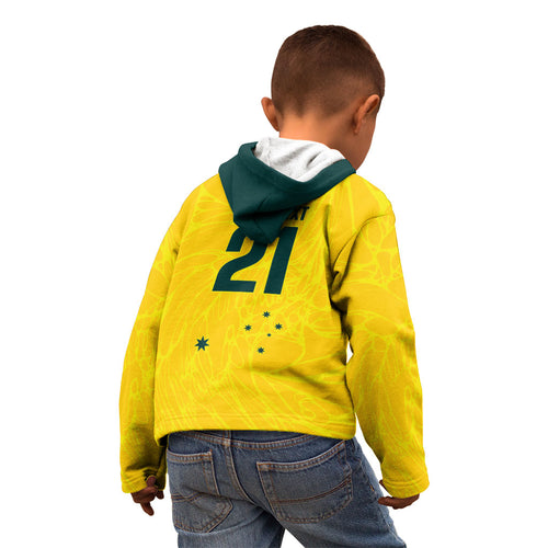 World Cricket Custom Australia Kid Hoodie Aussie! Aussie! Oi! Oi! Oi!