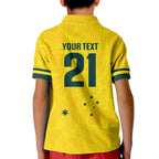World Cricket Custom Australia Kid Polo Shirt Aussie! Aussie! Oi! Oi! Oi!