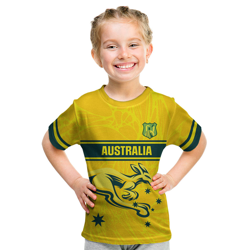 World Cricket Custom Australia Kid T Shirt Aussie! Aussie! Oi! Oi! Oi!