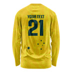 World Cricket Custom Australia Long Sleeve Shirt Aussie! Aussie! Oi! Oi! Oi!