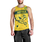 World Cricket Custom Australia Men Tank Top Aussie! Aussie! Oi! Oi! Oi!