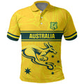 World Cricket Custom Australia Polo Shirt Aussie! Aussie! Oi! Oi! Oi!