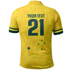 World Cricket Custom Australia Polo Shirt Aussie! Aussie! Oi! Oi! Oi!