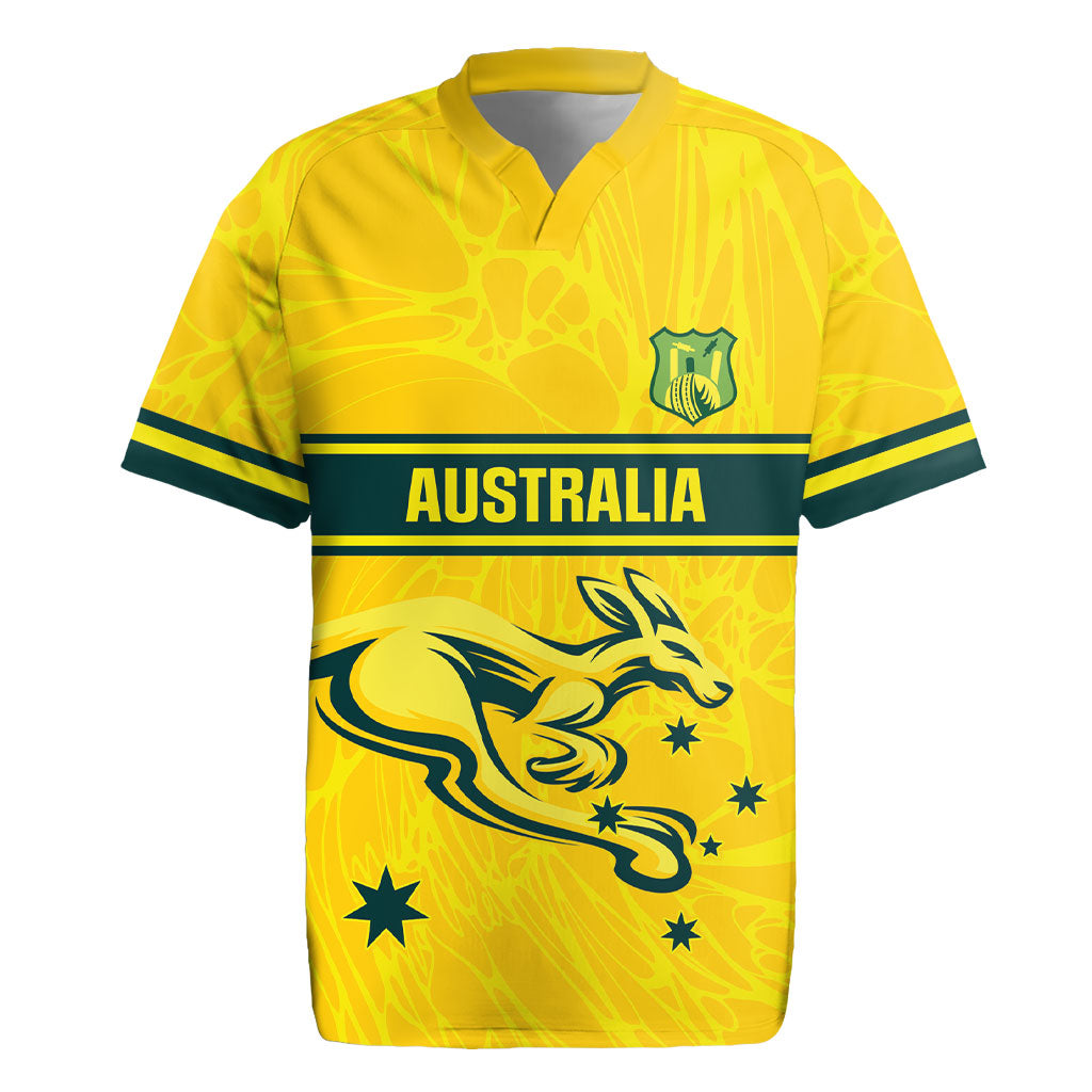 World Cricket Custom Australia Rugby Jersey Aussie! Aussie! Oi! Oi! Oi!