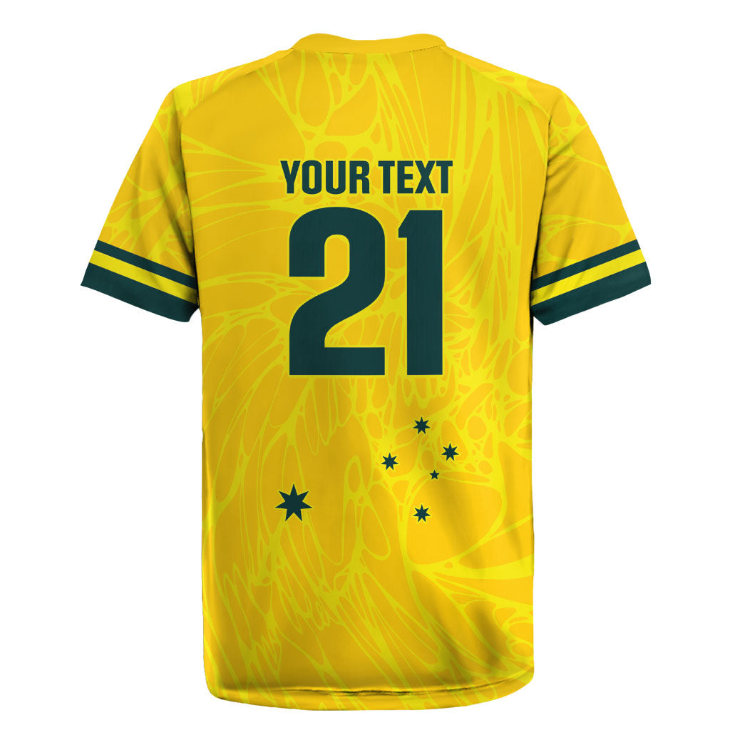 World Cricket Custom Australia Rugby Jersey Aussie! Aussie! Oi! Oi! Oi!