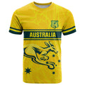 World Cricket Custom Australia T Shirt Aussie! Aussie! Oi! Oi! Oi!