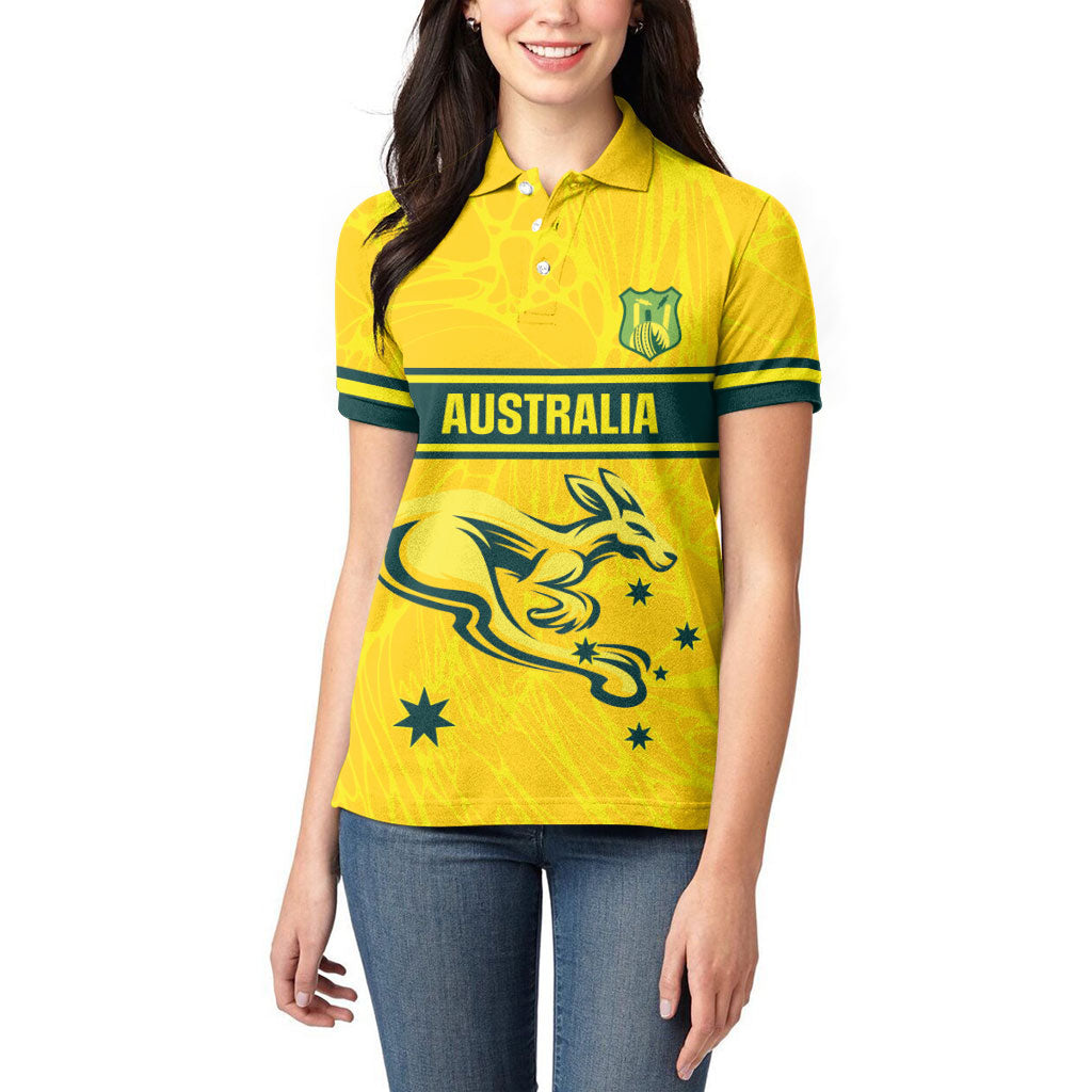 World Cricket Custom Australia Women Polo Shirt Aussie! Aussie! Oi! Oi! Oi!