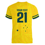 World Cricket Custom Australia Women V-Neck T-Shirt Aussie! Aussie! Oi! Oi! Oi!