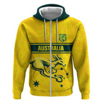 World Cricket Custom Australia Zip Hoodie Aussie! Aussie! Oi! Oi! Oi!
