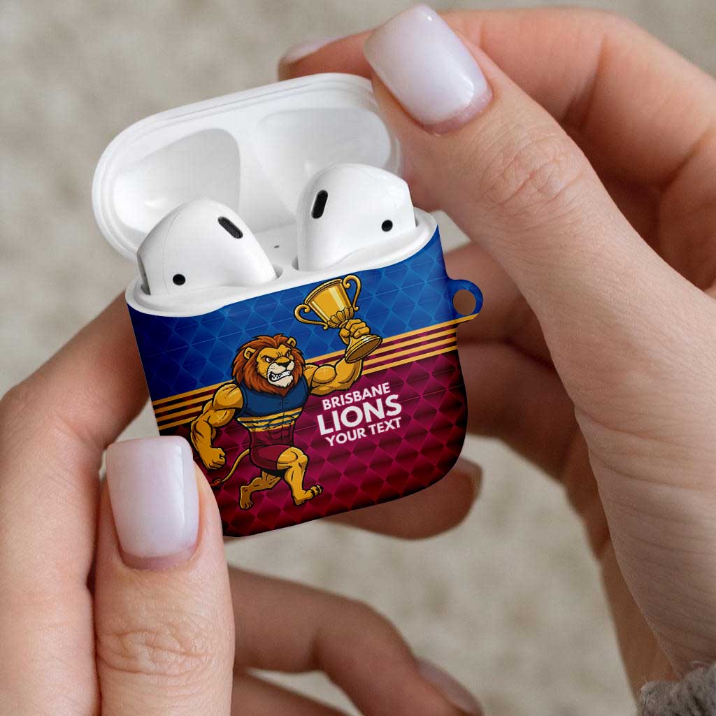 Custom Pride of Brisbane Champion Roar AirPods Case - Aussie Hoodie