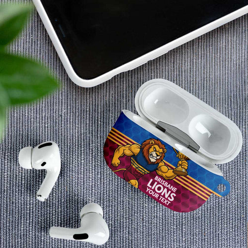 Custom Pride of Brisbane Champion Roar AirPods Case - Aussie Hoodie