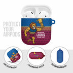 Custom Pride of Brisbane Champion Roar AirPods Case - Aussie Hoodie